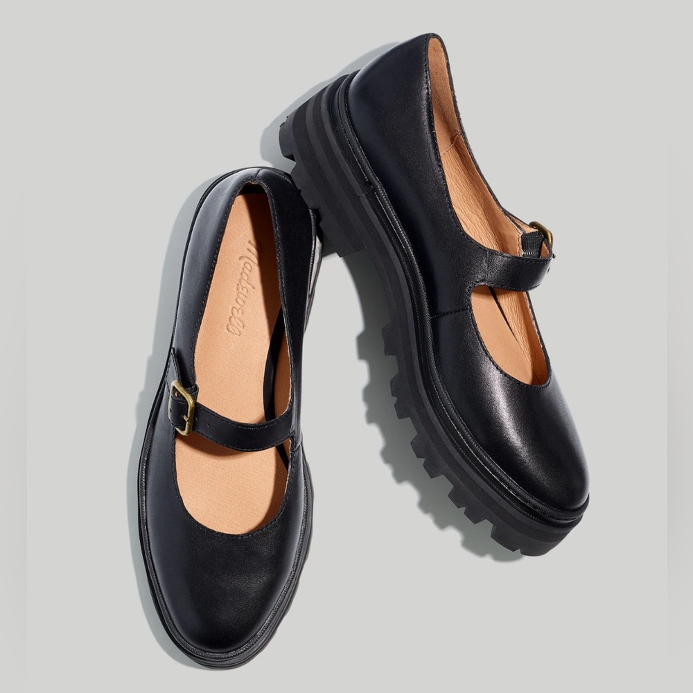 Madewell The Freya Platform Lugsole- Buckle Closure with Slight Heel 6.5